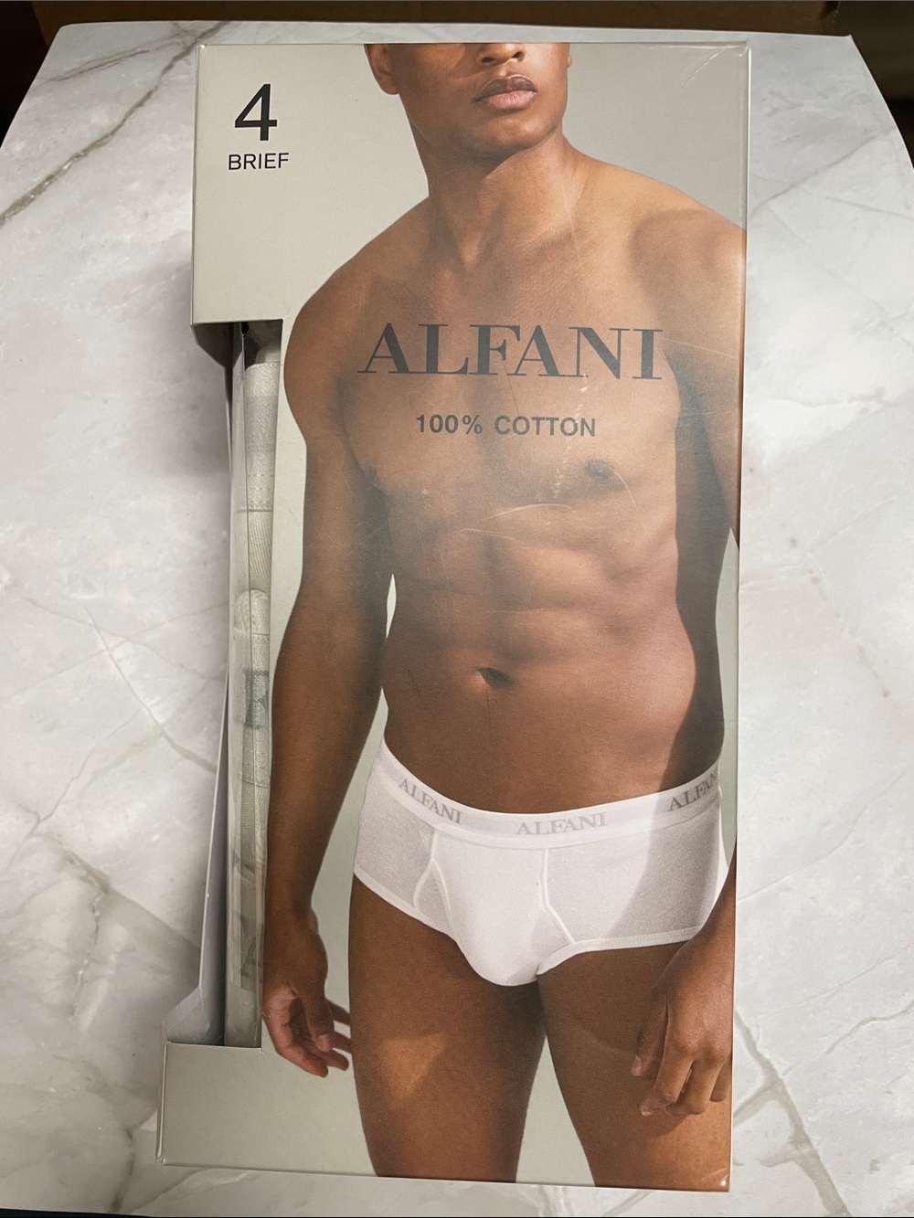 Alfani White Men’s Cotton Briefs - 4 Pack